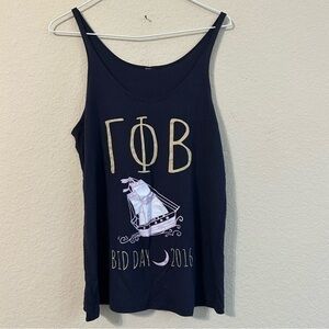 Gamma Phi Beta Tank Top Bid Day 2016 Your Journey Awaits Sleeveless Top GPhi
